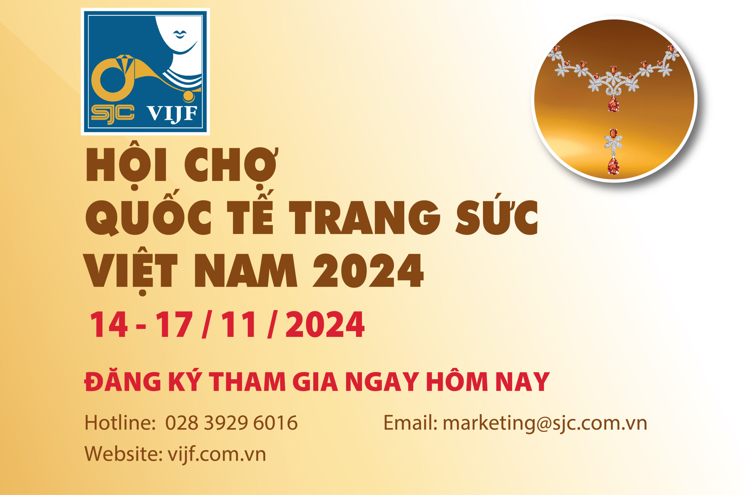 Công ty SJC tổ chức hội chợ quốc tế trang sức việt nam lần thứ 31 năm 2024