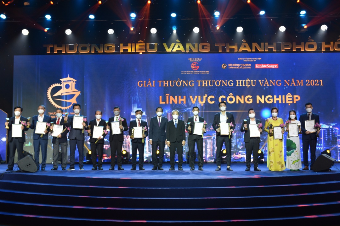 SJC vinh dự nhận giải thường thương hiệu vàng TP.HCM 2021