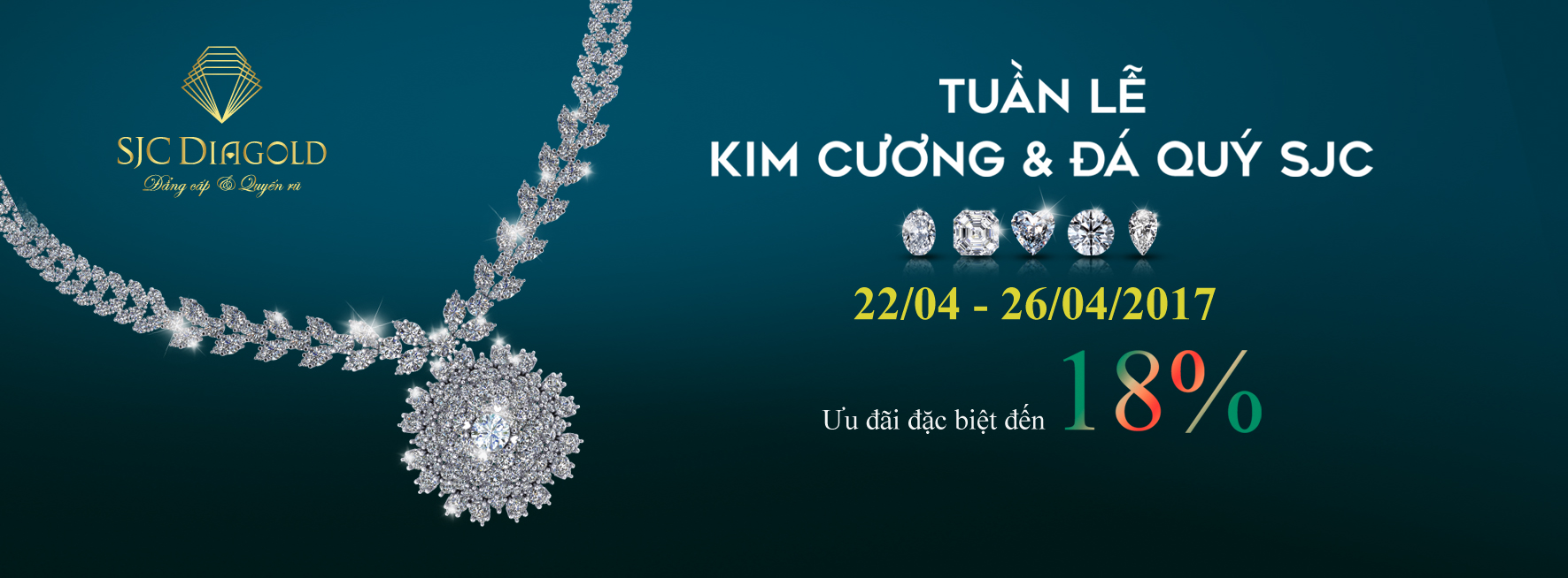 Ưu đãi hấp dẫn từ Tuần lễ Kim cương & Đá quý SJC